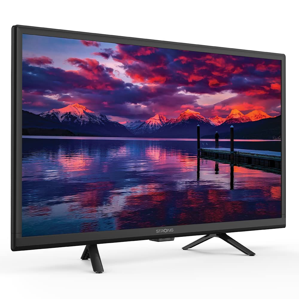 Strong HD TV 24 Inch SRT24HE4023 | portatile con alimentazione 12V, cavo incluso. 2 HDMI ports (1 ARC) + USB + Mini-AV + Antenna/Sat input.