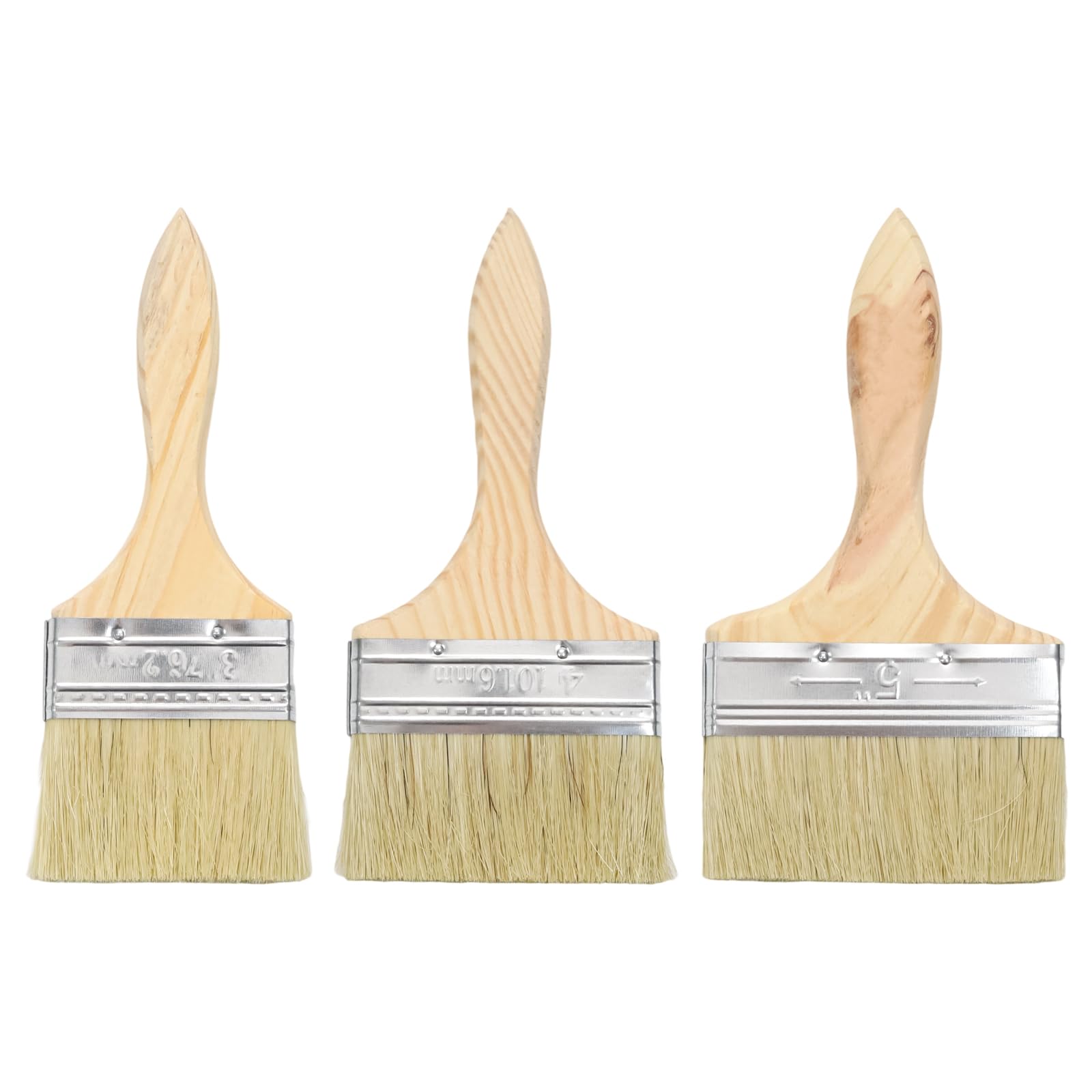 Pinceles de pintura juego de 3 brochas para óleo acrílico madera y lienzo