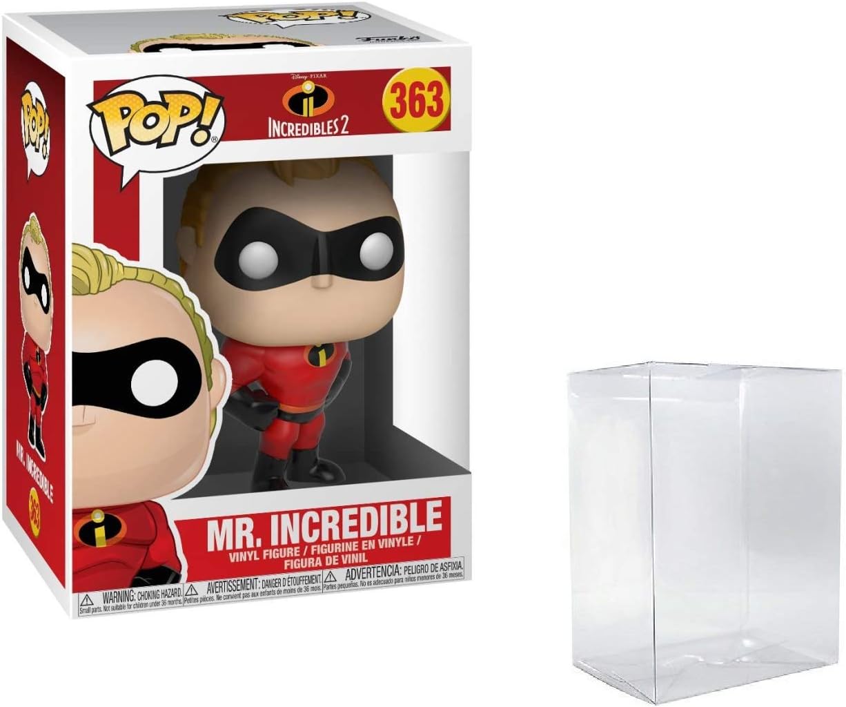 Funko Pop! Disney Pixar: Incredibles 2 - Mr. Incredible Vinyl Figure (Bundled with Pop Box Protector Case)