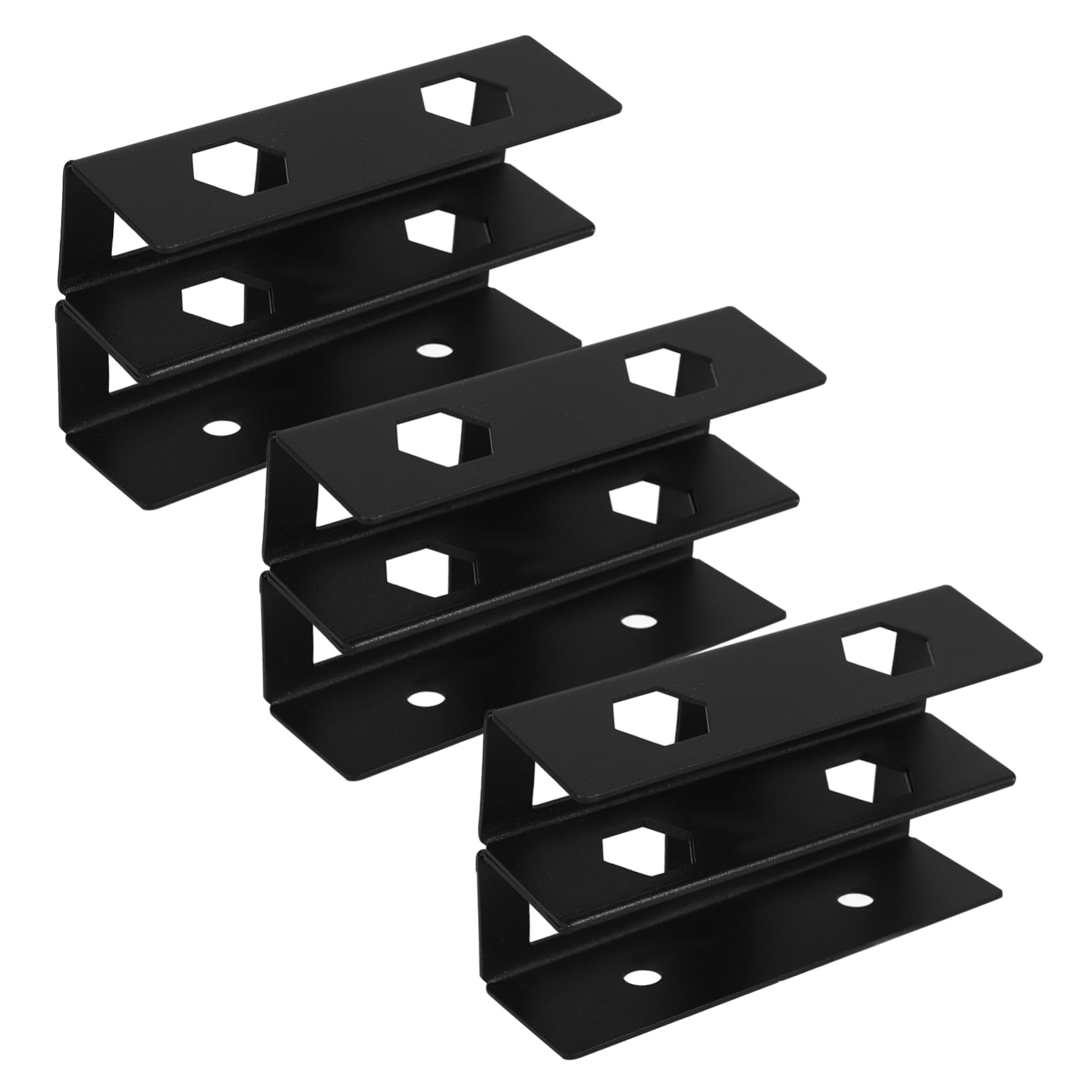 NUOBESTY 3 Juegos De Soporte De Doble Capa Debajo del Escritorio Soporte De Escritorio para Computadora Portátil e para Computadora Portátil e para a e