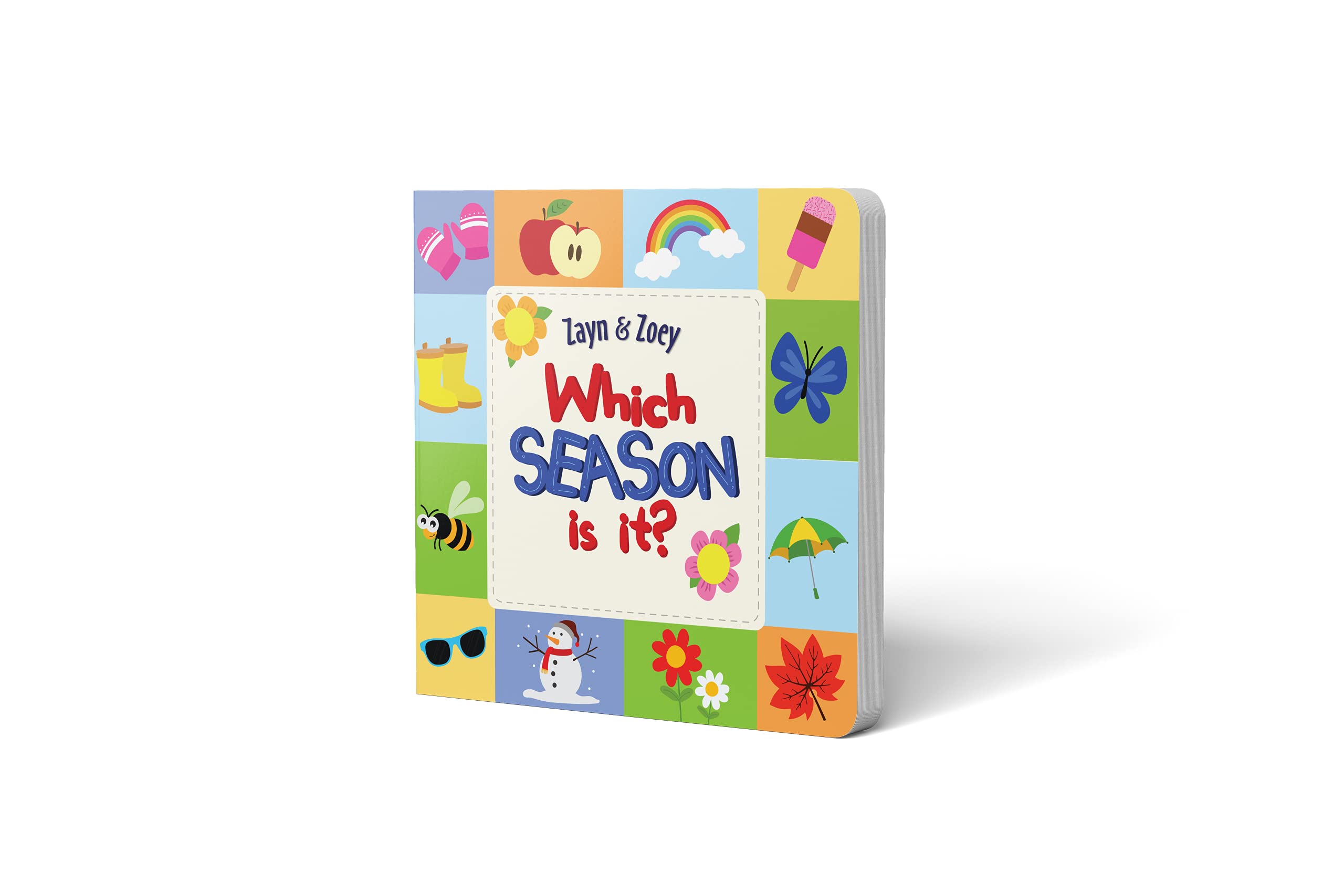 Zayn & Zoey Which Season is it - Board Book for Toddlers Ages 2-4 - Seasons Weather Spring Summer Autumn Winter Early Learning Picture Book 1
