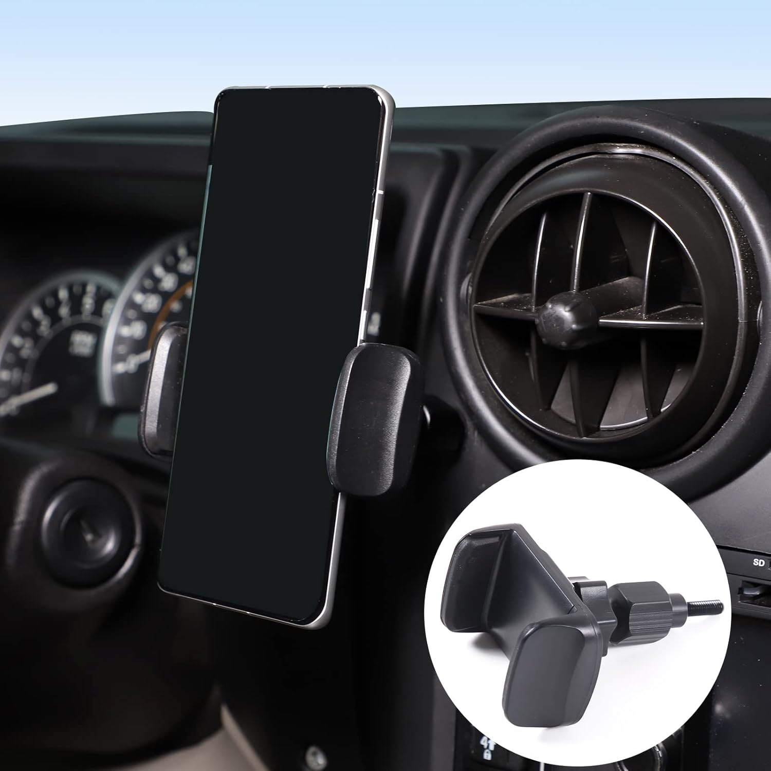 Lcojicep Car Phone Holder Compatible with Hummer H2 2003-2007 Car Phone Mount Accessories, for All Mobile Phones (Style B)