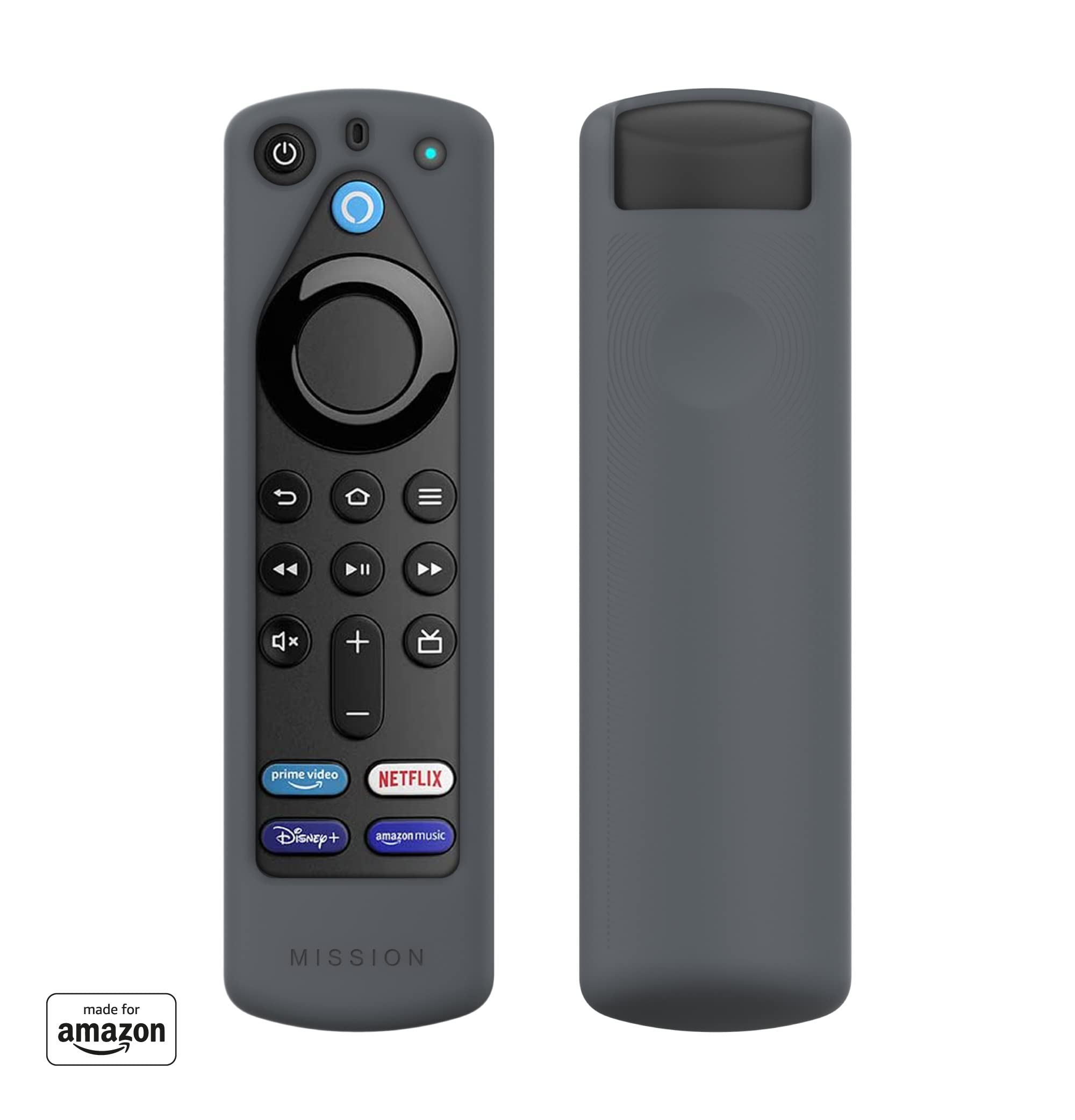 All-new, Made for Amazon Remote Cover Case | for Alexa Voice Remote (3rd generation), Grey