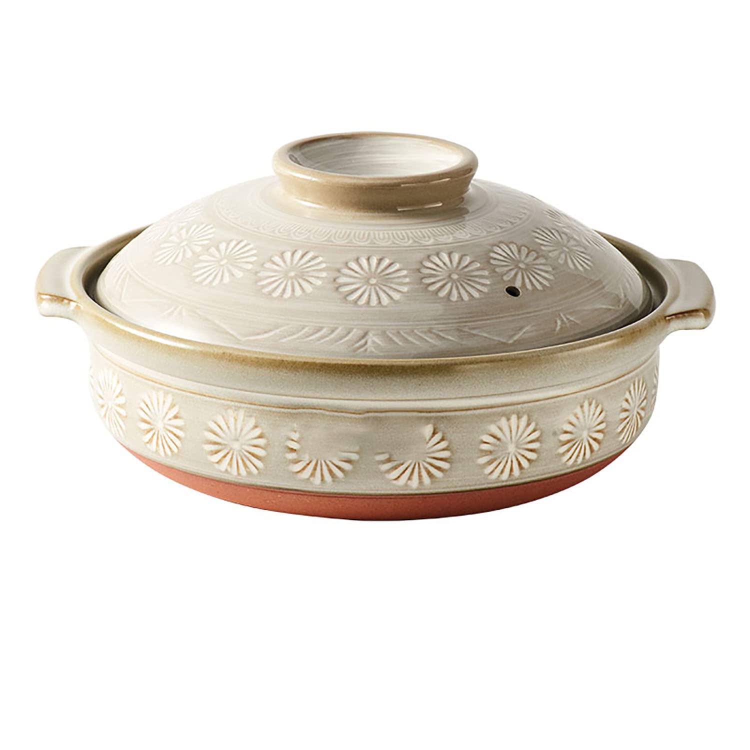pentola di argilla da cucina Casseruola casseruola in(2.2l)