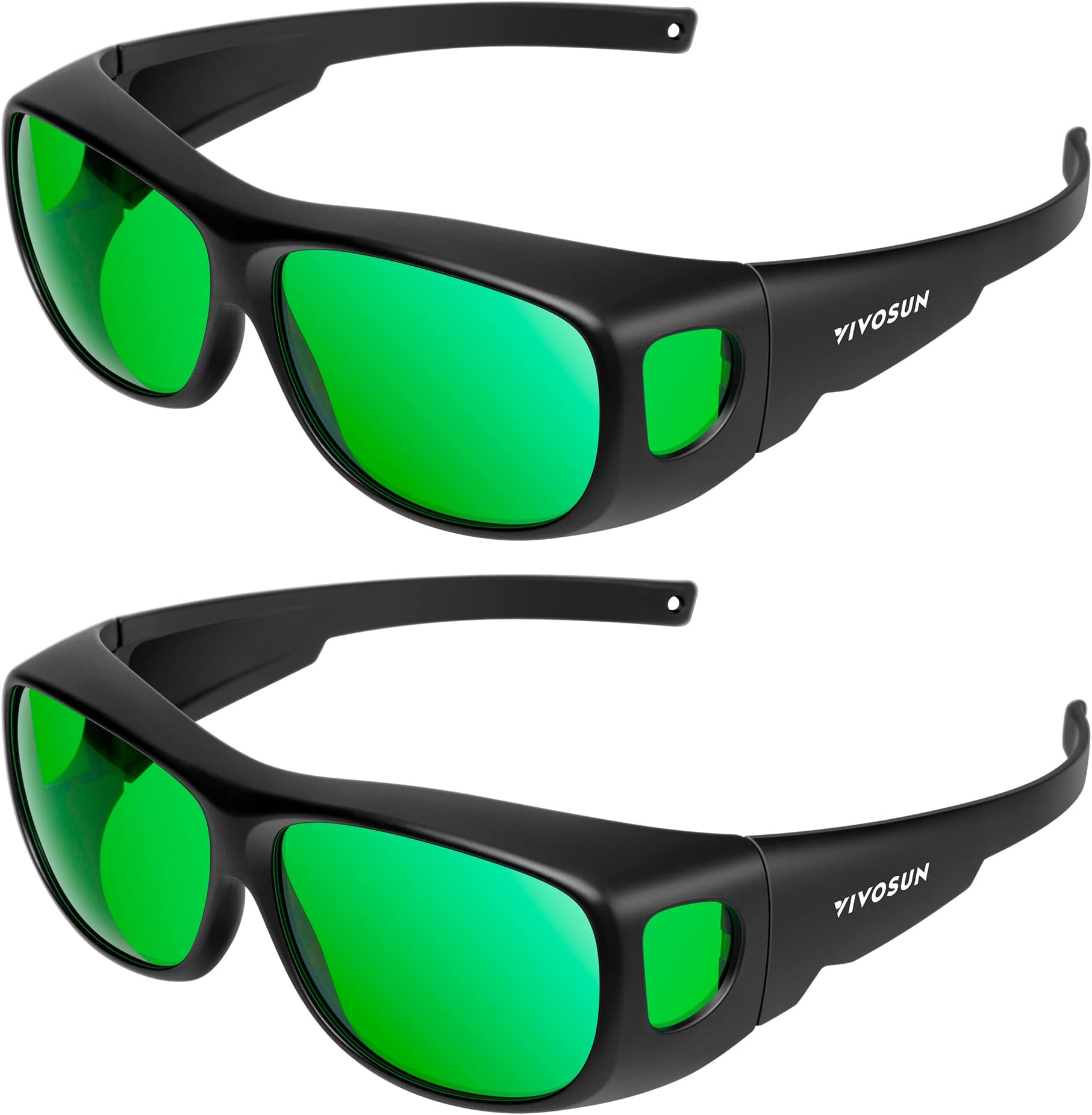 2-Pack Indoor Hydroponics LED Grow Room Glasses with Glasses Case