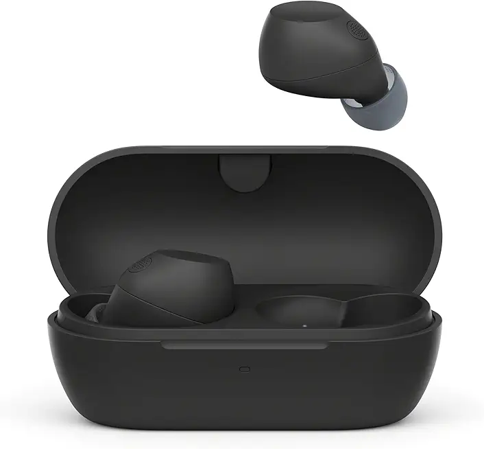 Sony WF-C710NSA Truly Wireless Noise Cancelling Earbuds, leichte Kopfhörer, Touch-Bedienung, Multipoint-Verbindung, IPX4, bis zu 40 HR-Akku, Quick Charge, iOS & Android - Schwarz