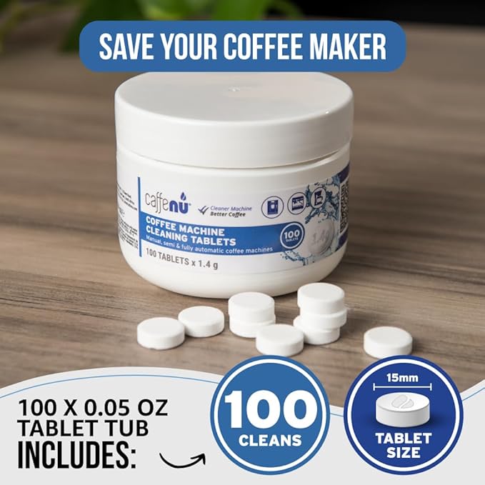 Caffenu Pastillas de Limpieza para Cafetera 100 Unidades miniatura 3