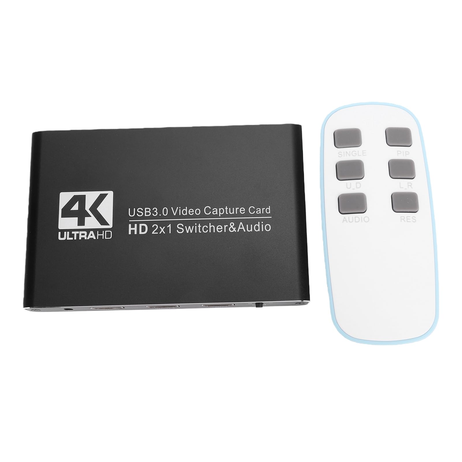 Gugxiom Karta Przechwytująca Wideo 4K 60 Hz z USB 3.0, Karta Przechwytująca Gry HDMI 1080P 240FPS, Strumieniowanie z Wejściem Liniowym Mikrofonu 3,5 Mm do Gier