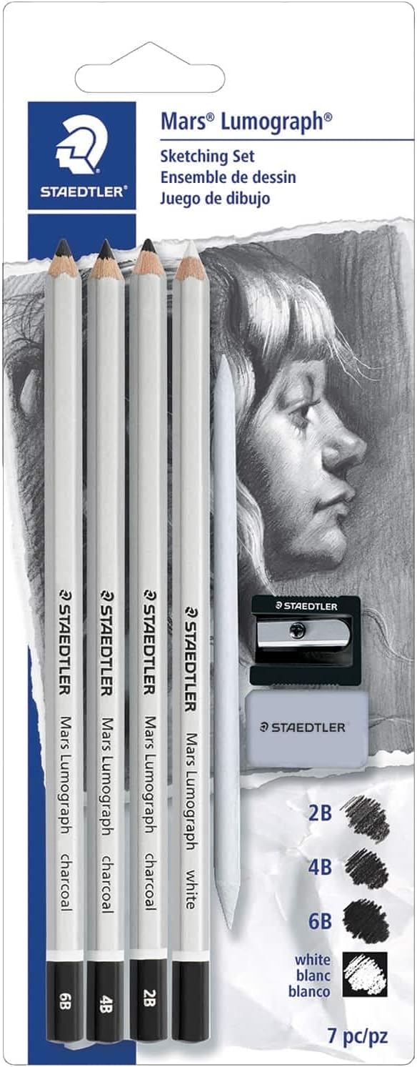 6 Pack: Staedtler® Mars® Lumograph® Charcoal Sketching Set