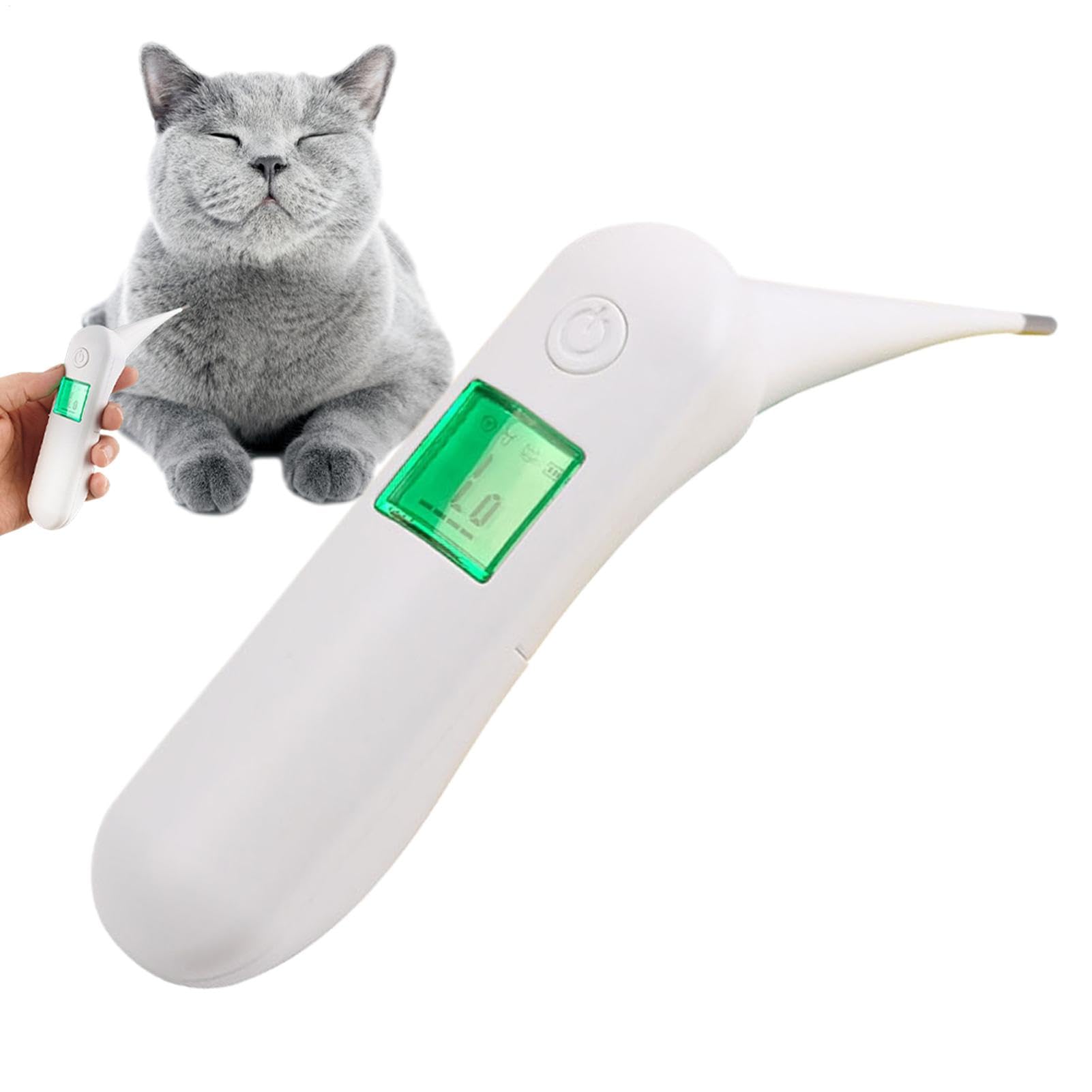Temperaturmessgerät für Hunde, Temperaturmessgerät für Katzen, digitales Temperaturmessgerät für, Tiertemperaturmessgerät, wasserdichtes Zubehör für Haustiere