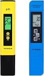 VIVOSUN Digital pH Meter, 0.01pH High Accuracy Pen Type pH Tester for Hydroponics, Household Drinking, Pool and Aquarium, Yellow, UL Certified