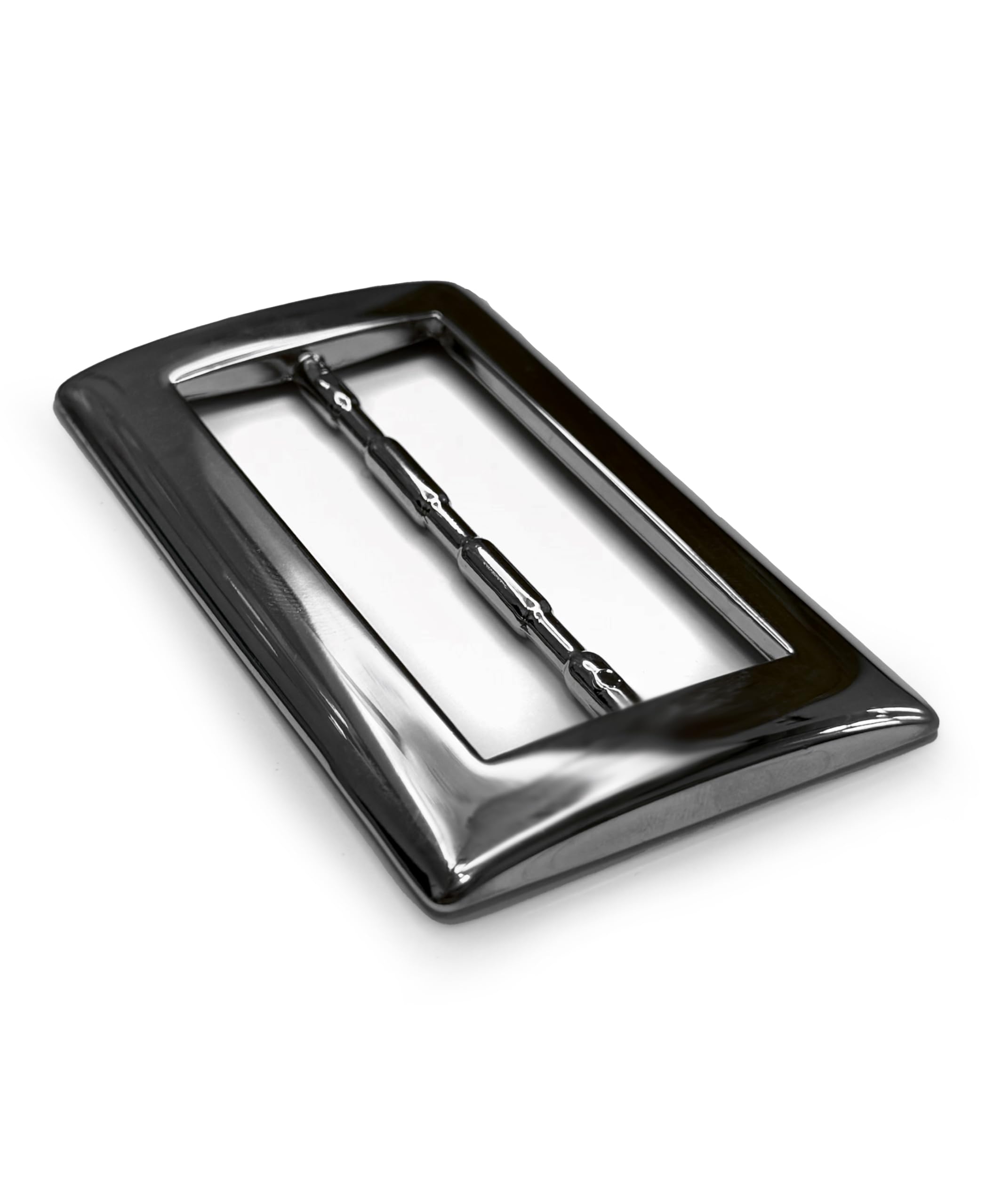almela - Klamra do paska bez szpikulca z błyszczącym srebrnym wykończeniem o szerokości 60 mm - 6 cm | Pasek na klamry, Srebrny, 60mm