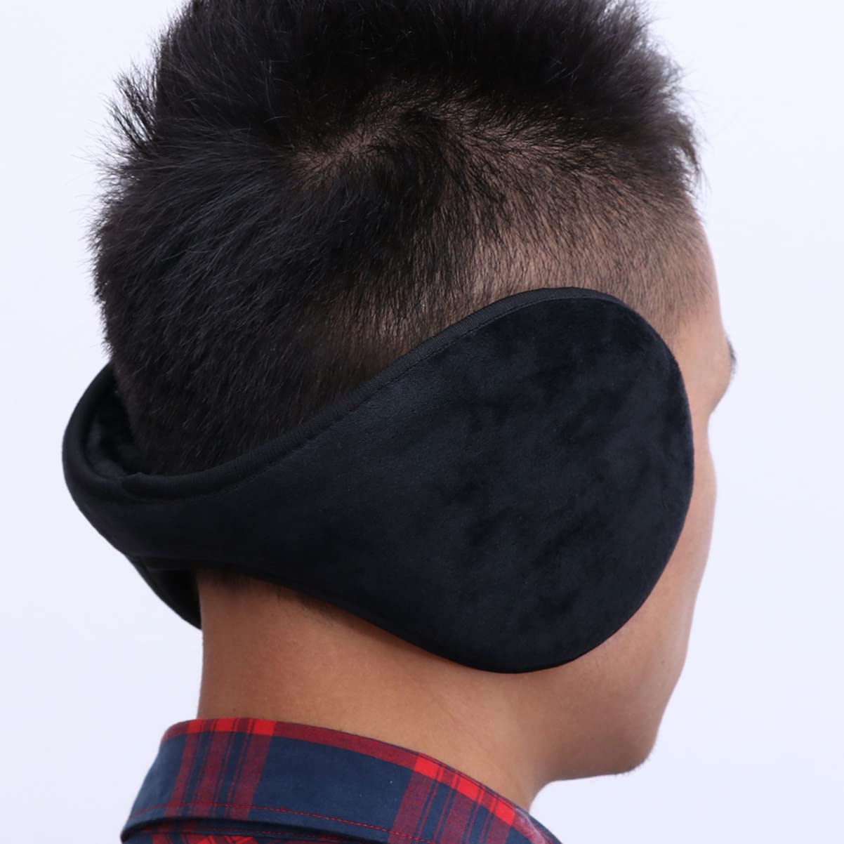 BESPORTBLE 2pcs Ladies Headbands Mens Headbands Warm Ear Covers Black Ear Muffs Headphone Ear Covers Running Headband for Earmuffs Winter Women Fleece Hand Man Ear Warmer Back Worn