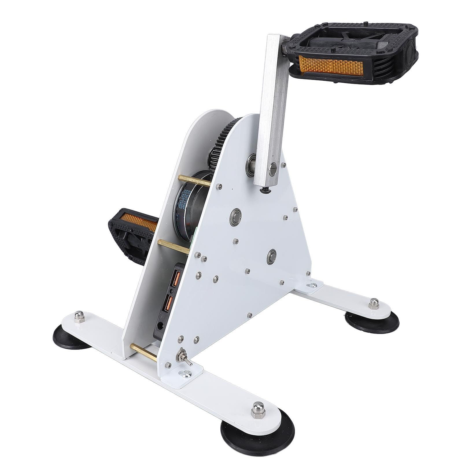 Fabater Generatore a Pedale, Generatore di Corrente Silenzioso a Pedale da 100 W, Manuale Portatile con 2 Porte USB di Ricarica Rapida per Alimentazione Esterna di Backup di Emergenza da Campeggio