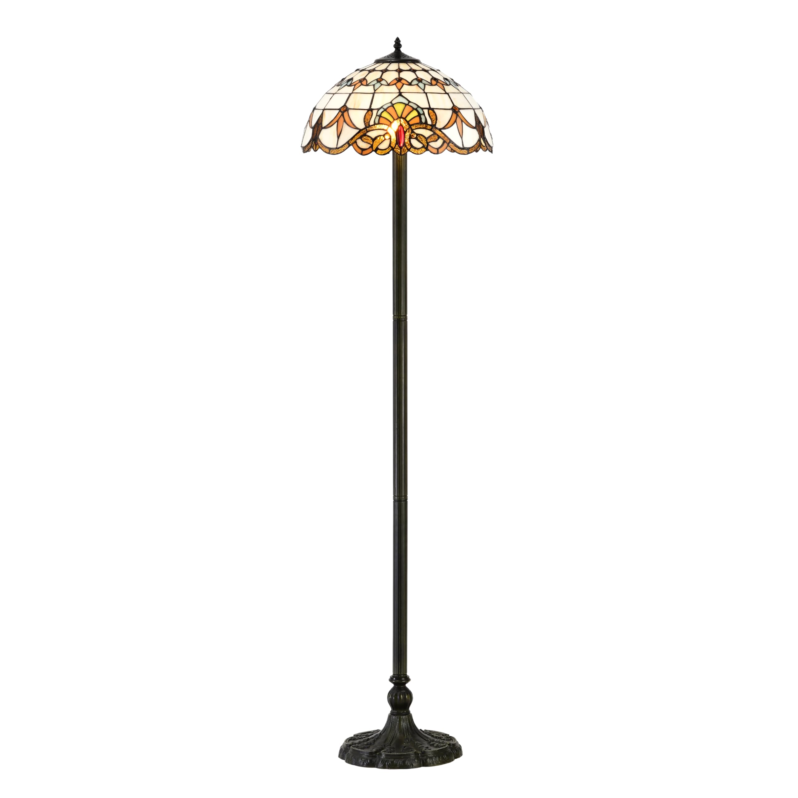 Belofay Secret Gardens Tiffany Tiffany Floor Lamps, Stained Glass Handmade Tiffany Lights Floor Lamps For Bedrooms, Living Room And Lounge (16-Inches, )