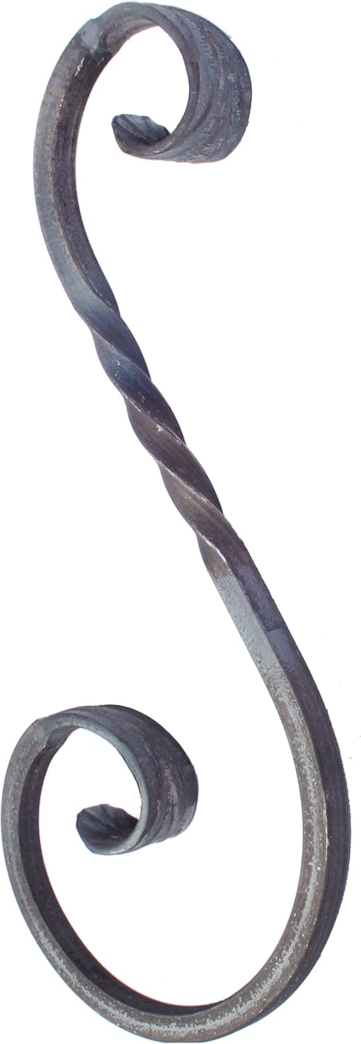 Alberts 421489 Flourish | Type S | Raw Steel | Square Bar 8 x 8 mm | 250 x 125 mm