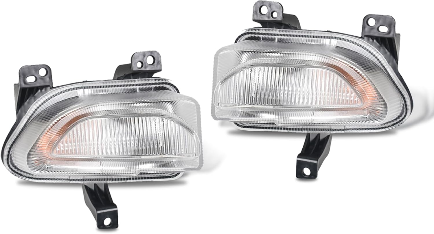 labwork Driver and Passenger Side Front Turn Signal Lights Lamps Replacement for 2015-2018 Parking Marker Lamp Corner Lights 68256432AA 68256431AA