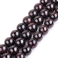 Vista 97 de GEM-Inside - Cuentas sueltas de ágata india natural de 0.157 pulgadas (0.157 in) con cuentas redondas de cristal energético para hacer joyas, 15