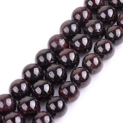 Miniatura 97 de GEM-Inside - Cuentas sueltas de ágata india natural de 0.157 pulgadas (0.157 in) con cuentas redondas de cristal energético para hacer joyas, 15