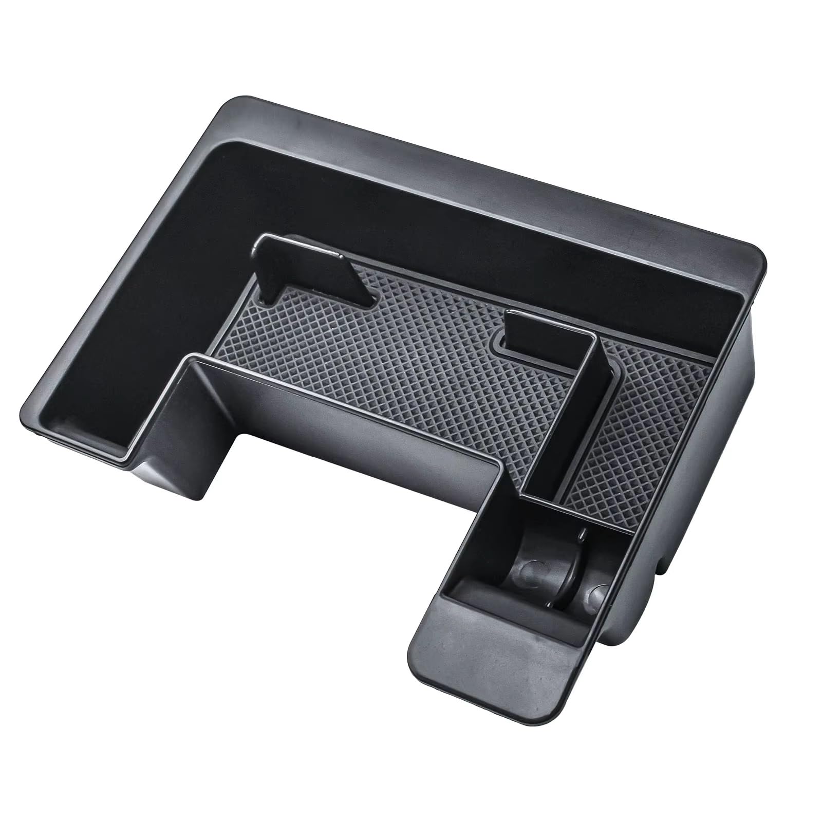 CAQRBCX Car Armrest Divider Tray Compatible With VW For Tiguan 2025 2026 1 Pcs Center Console Organize Gear Shift Middle Console Storage Box Tray Insert Coin Phone Holder