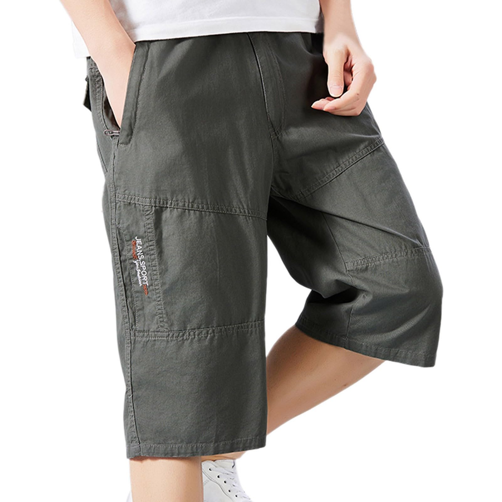Mens Casual Shorts Breathable Loose Fit Comfortable Athletic Summer Workout Outdoor Sports Drawstring Waist