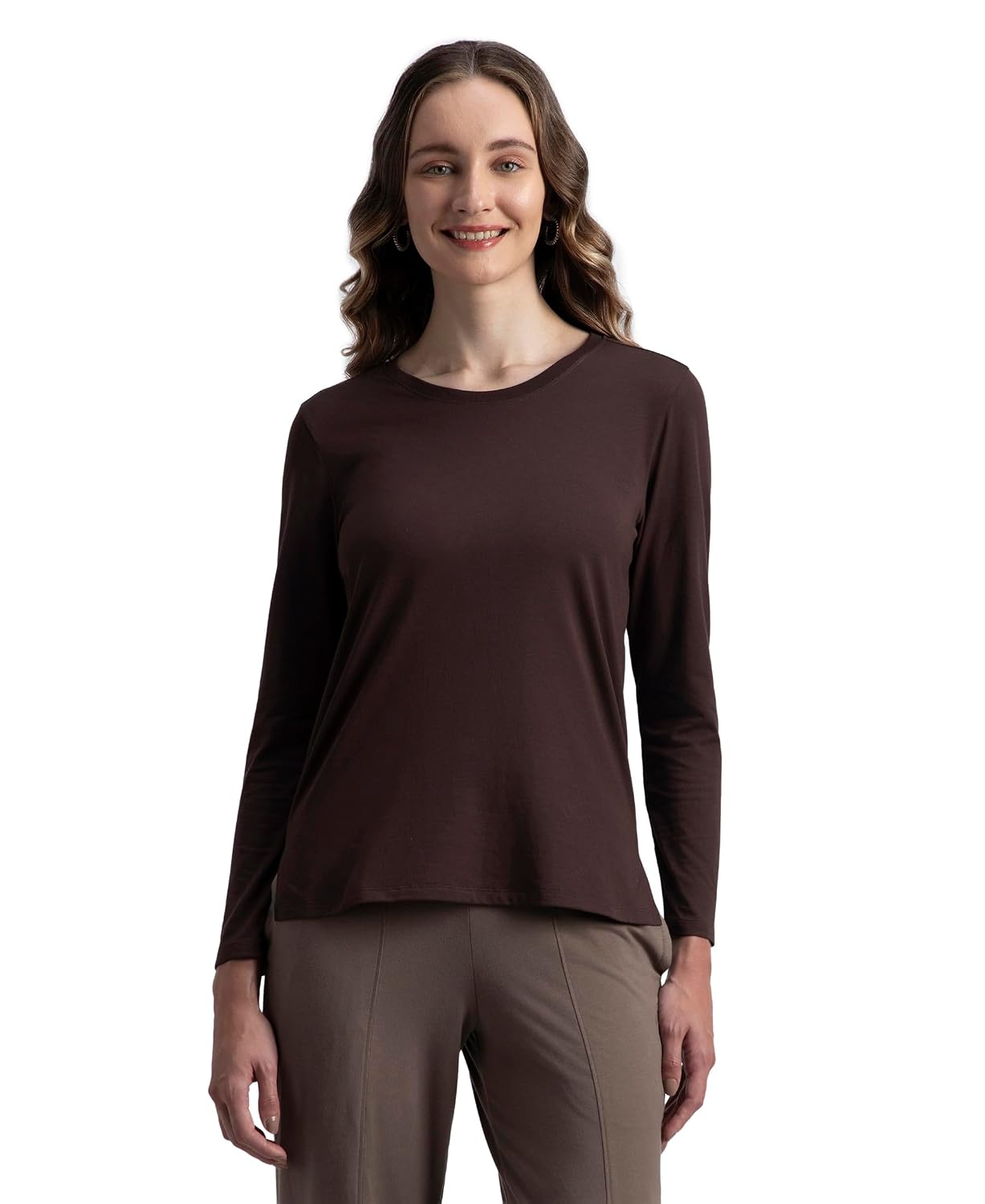 Jockey A140 Women's Super Combed Cotton Rich Relaxed Fit Solid Round Neck Full Sleeve T-Shirt - Review, Price and Buying Guide