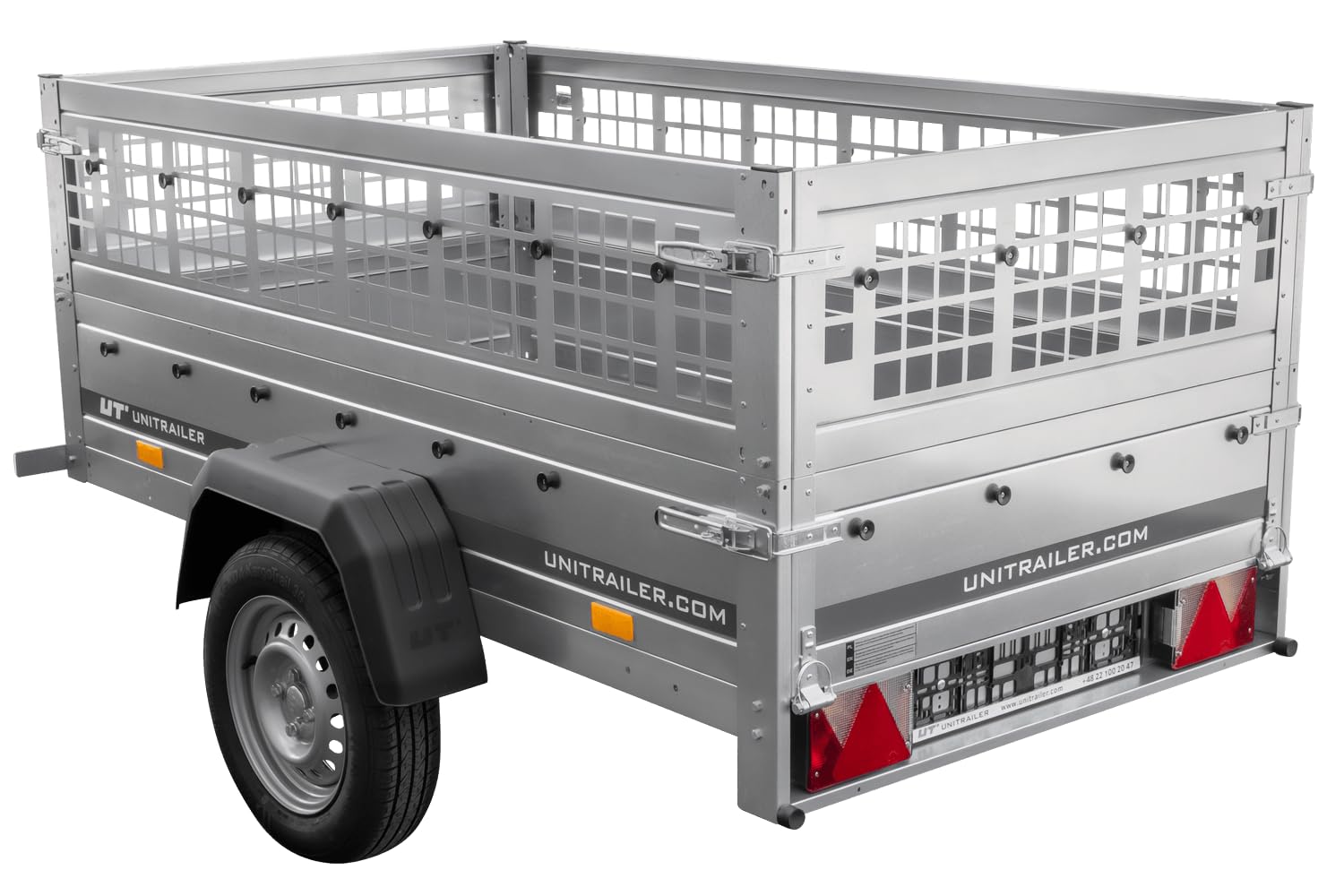 Anhänger Führerschein B Garden Trailer 200 Kipp 200x106 cm 750 kg mit Laubgitteraufsatz