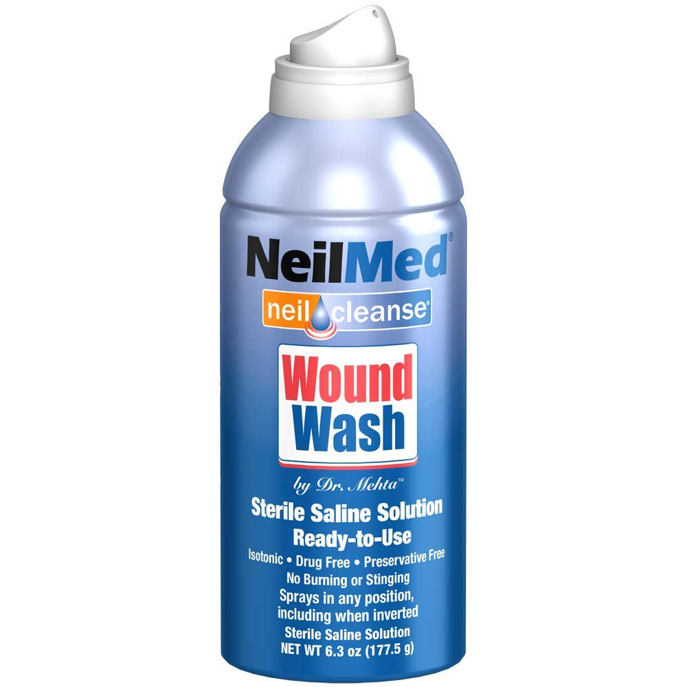 NeilMed Cleanse Sterile Saline Wound Wash 6 3 Ounce