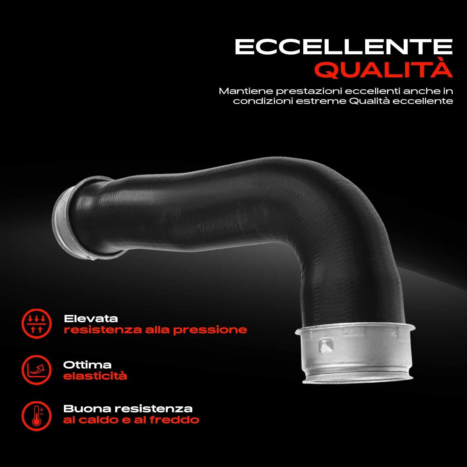 Frankberg Tubo flessibile dell'aria di sovralimentazione Diesel Compatibile con Golf V Variante 1K5 1.9L Golf V 1K1 1.9L T.o.u.r.a.n 1T1 1T2 1.9L A3 8P1 2.0L T.o.u.r.a.n 1T1 1T2 2.0L 1K0145834B