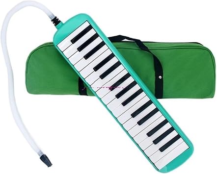 Melodica Air Piano Keyboard for Music Class Performances 32 Key Melodica Wind InstrumentGreen