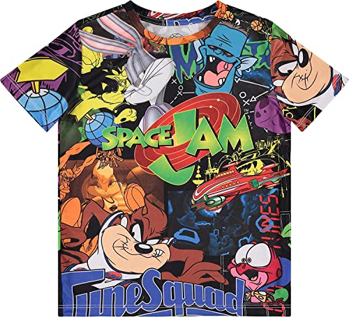 Space Jam A New Legacy Boys Short Sleeve T-Shirt- Looney Tunes Tune Squad Bugs Bunny Group T-Shirt3