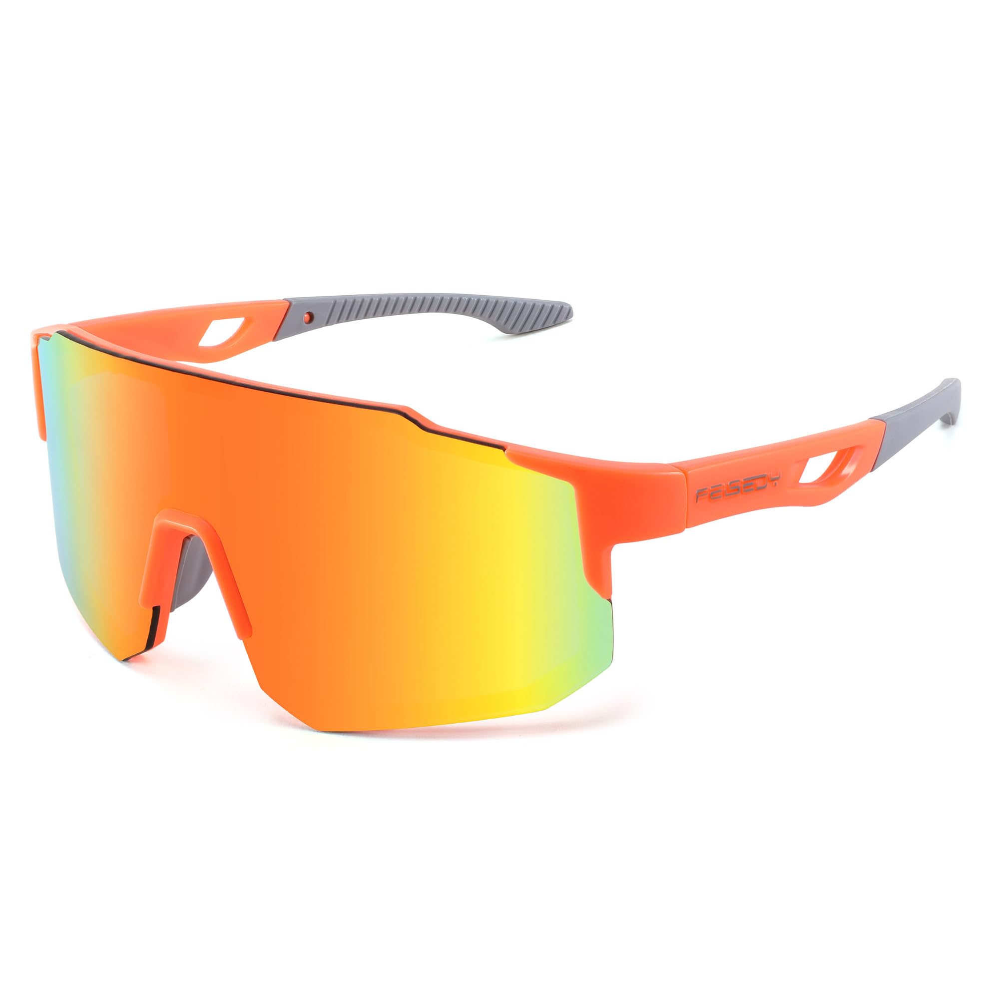 FEISEDY Sports Sunglasses, Cycling Glasses for Women Men Windproof Outdoor Goggles UV400 Protection B2388