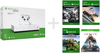 Xbox One S 1 TB All Digital Edition ソフト4本セット Forza Horizon 3 + Minecraft ダウンロード (同梱) Gears of War 4 ダウンロード版 + Anthem ダウンロード版 (配信)