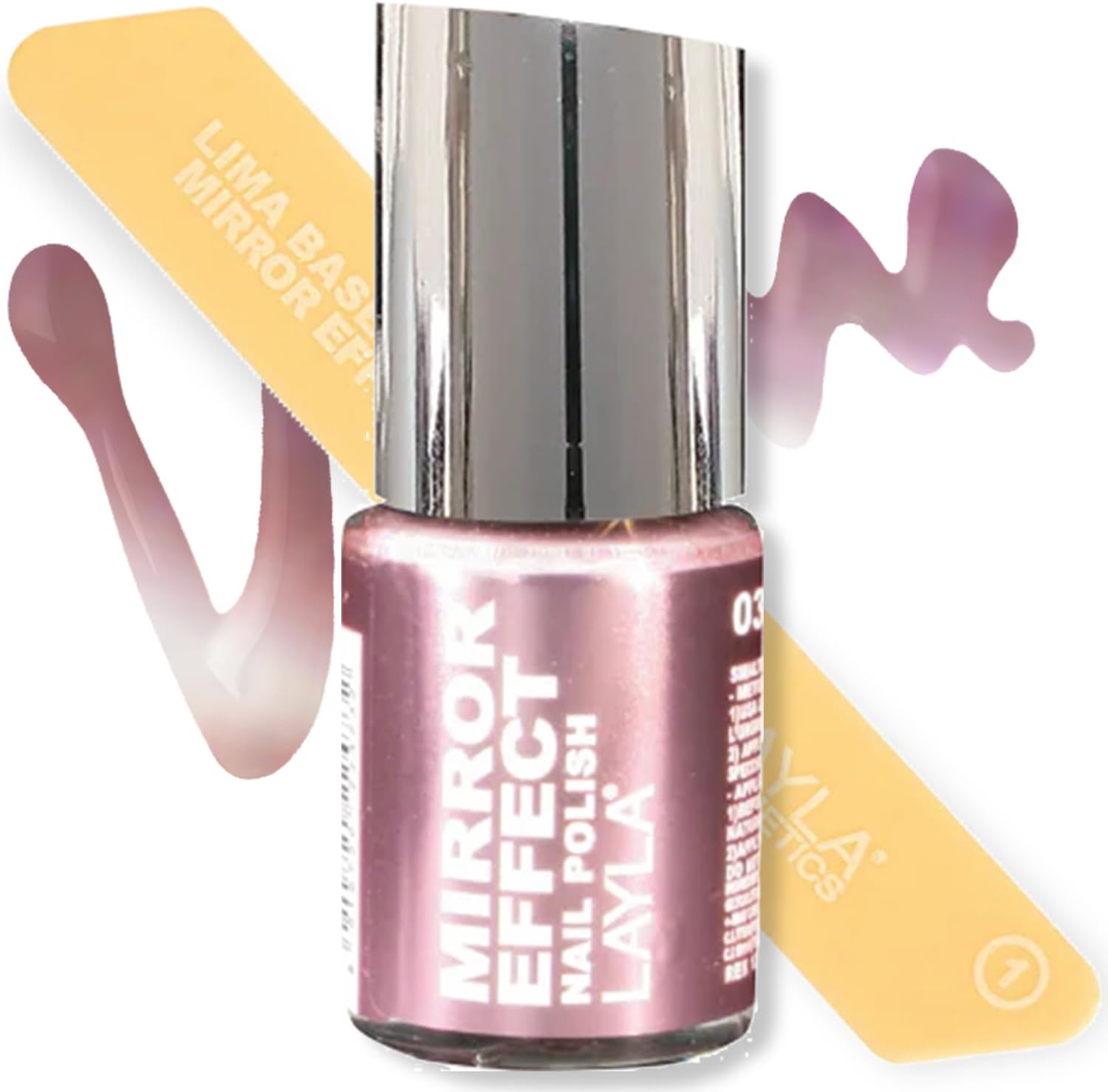 LAYLA Mirror Effect Nail Polish (#3 Pink Iron)