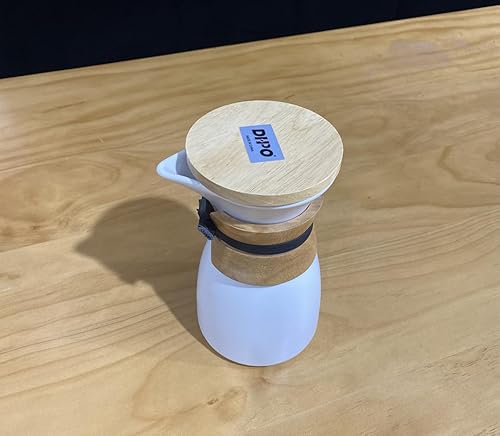 Miniatura 2 de Artisan Series Pour Over Juego de cafetera de cerámica Obras de arte de porcelana, cerámica, loza o vidrio, jarra de café de goteo de mano de 19 oz