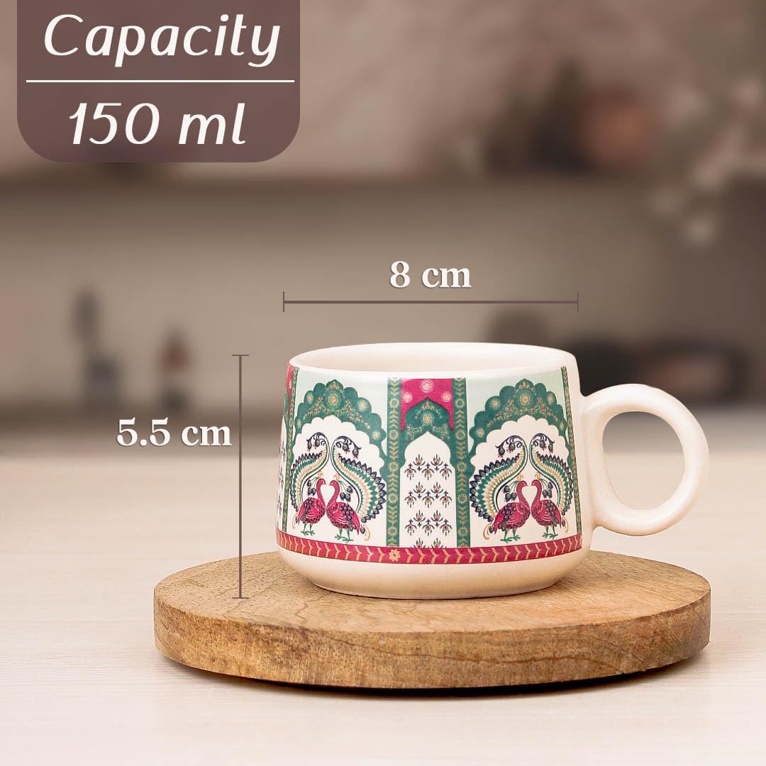 Peagal Ceramic Tea Set - Kettle & 6 Cups -3 Peagal Ceramic Tea Set - Kettle & 6 Cups -3