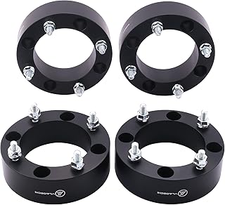 VLAOSCHI Black Forged 4x137 to 4x156 ATV Wheel Adapters 2 Inch with 12x1.5 Studs Compatible with Kawasaki Can-Am Bombardier 4 Lug 4/137 to 4/156 for Outlander Commander Renegade Bayou -Pack of 4