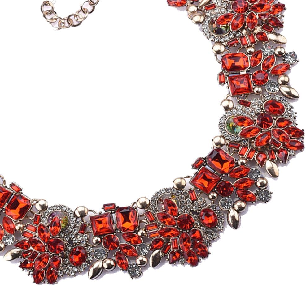 Bib Statement Necklace Colorful Glass Crystal Collar Choker Necklace for Women Fashion Accessories - Image 5