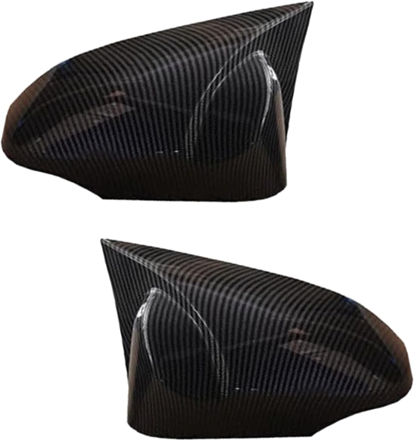 ox Horn Rear View Mirror Cover Cap Fit for Corolla 2014-2018, Camry 2013-2017, CHR 2018-2022, Venza 2013-2015, Prius 2012-2018 Exterior Mirror Covers Decoration Trims (Carbon Fibe)