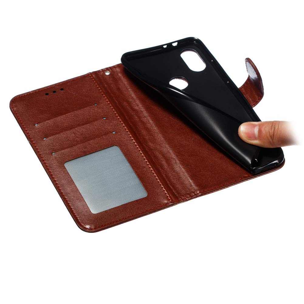 IMEIKONST Xiaomi Mi 9 SE Custodia Embossed Premium Phone Cover a Libro