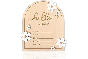 Wooden Hello World for Baby Showers