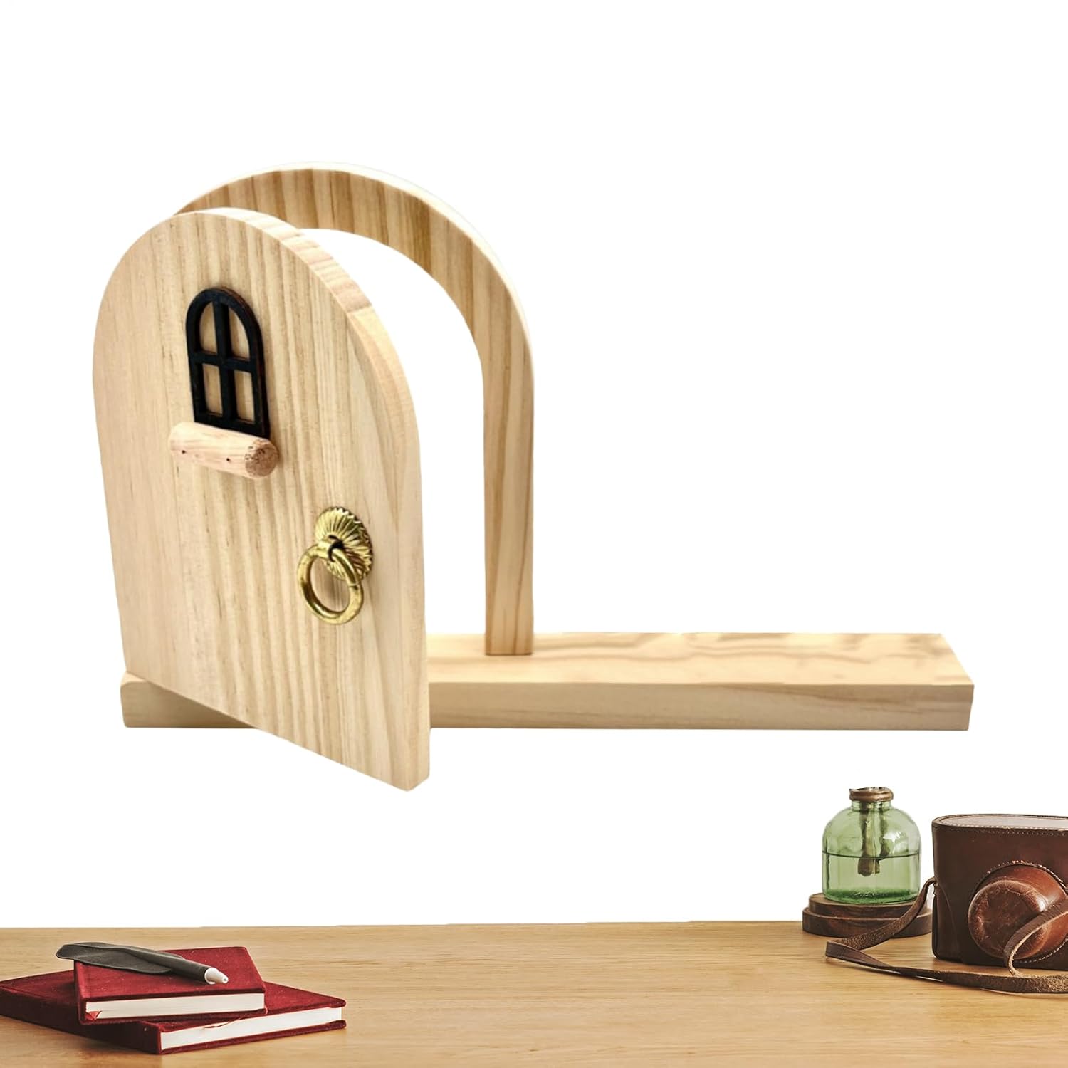 Fairy Door Outlet Cover - Wooden Protector for Child Safety | Decorative Electric Guard with Charming Design & Easy Installation for Parents Homeowners Kids Nursery Bedroom Playroom Classroom Kitchen