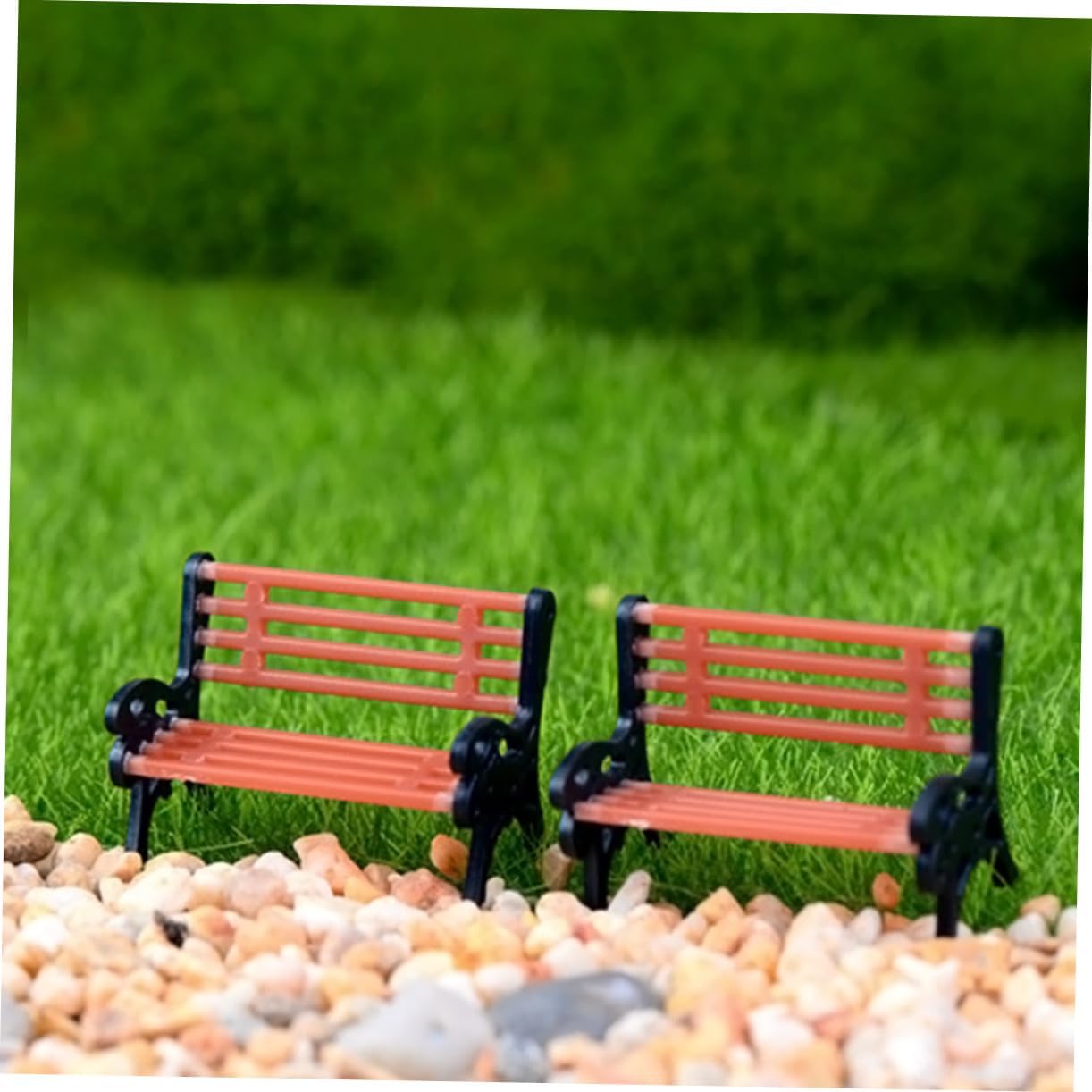 DECHOUS Miniature Garden Chair Ornament for Fairy Micro Landscape Artificial Moss Succulent Decor Small Size Vintage Style