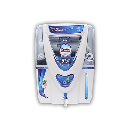 ROYAL AQUAFRESH Fresh Epic RO + UV + UF + TDS 12 Liter Water Filter 14 Layer Electric Water Purifier Fully Automatic RO Wall Mountable For Home and Office (1 Year Warranty On Motor & SMPS) White