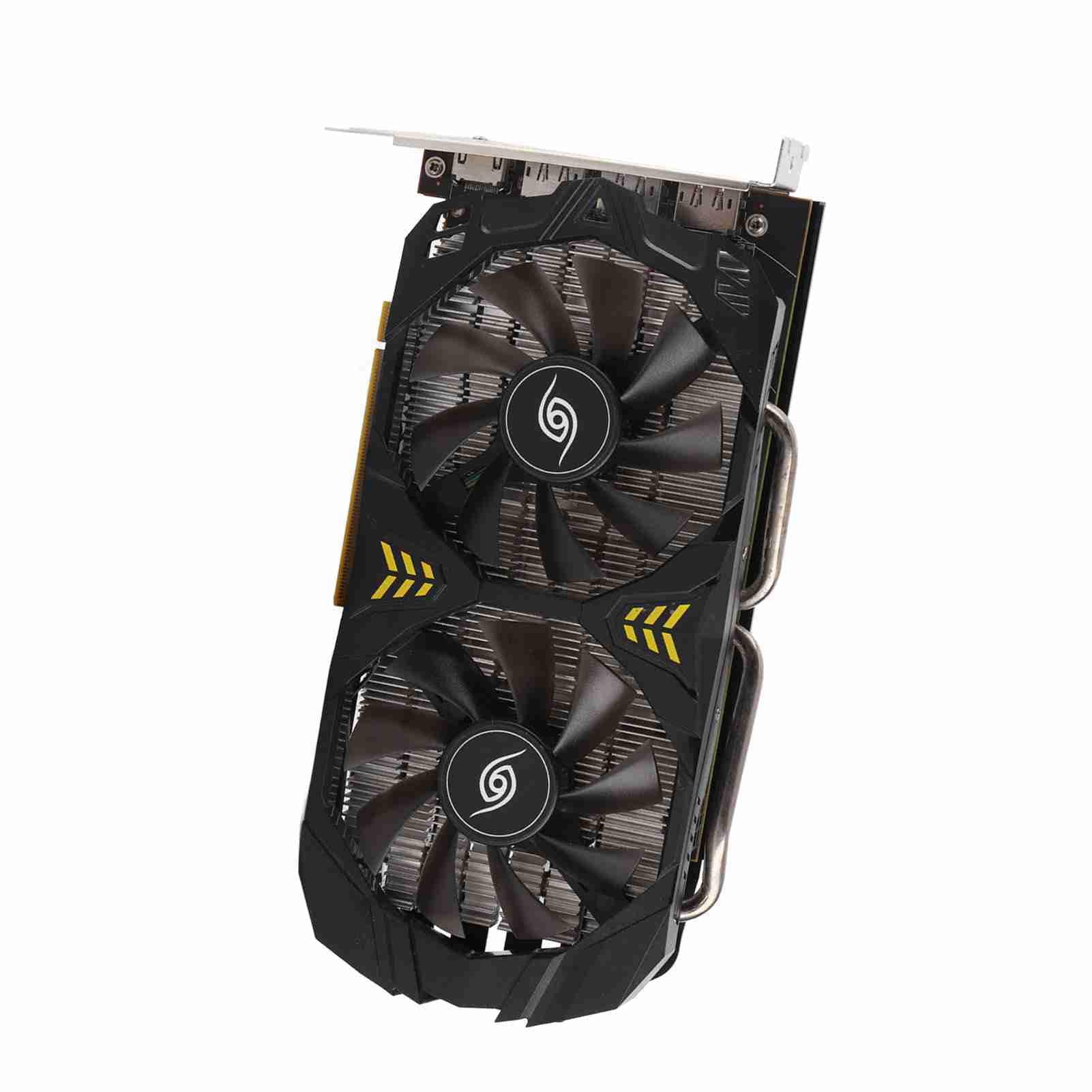 Scheda Grafica 8G GDDR5 1244 MHz - Doppia Ventola, 256 Bit, 3 Uscite, PCIe 2.0 per PC da Gioco