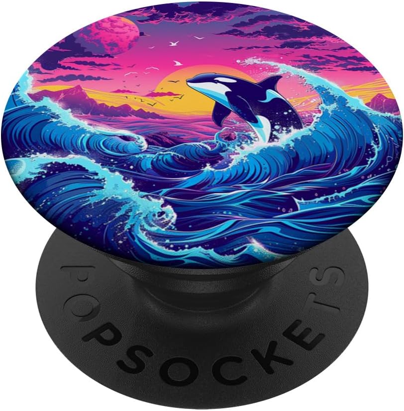 Wolf Dream Catcher Celestial Galaxy Purple PopSockets