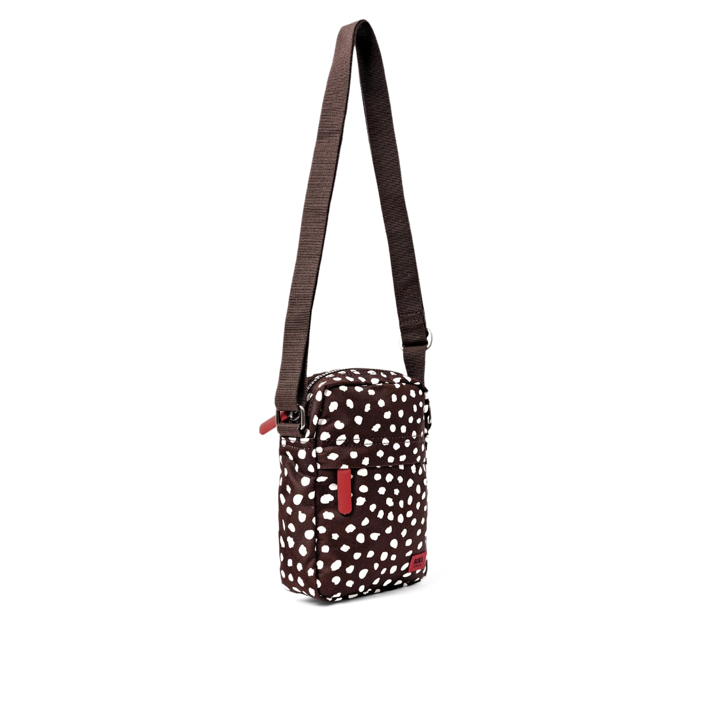 ROKA London Bond Borsa a Tracolla Tela Marrone Dot