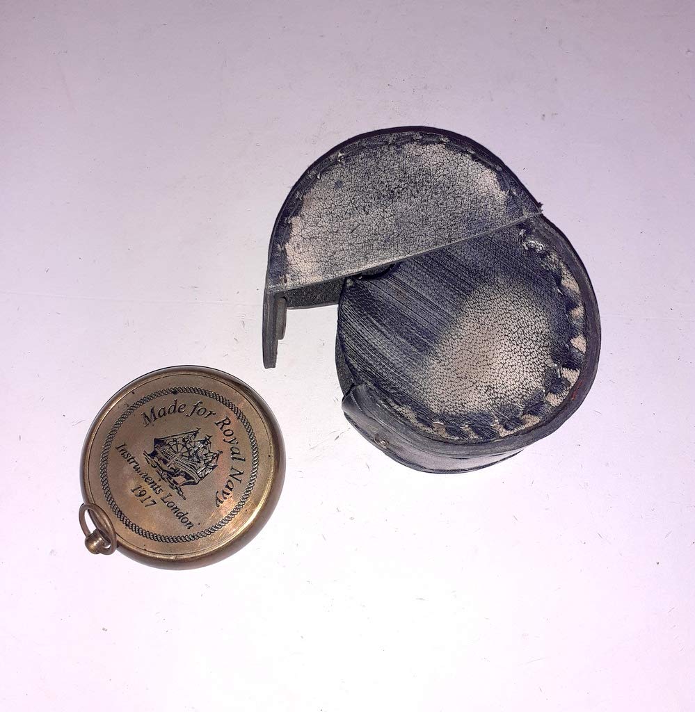 Nautical Second Star Brass Antique Compass Navigational Compass