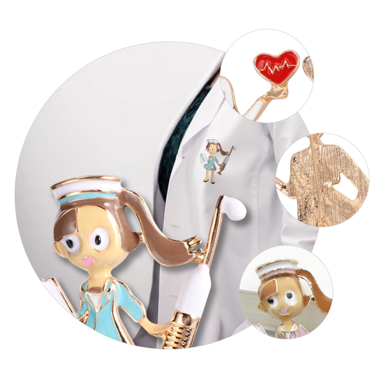 Healvian Spilla Per Infermiera E Dottore Accessori Decorativi Per Costumi Per Regali E Festive