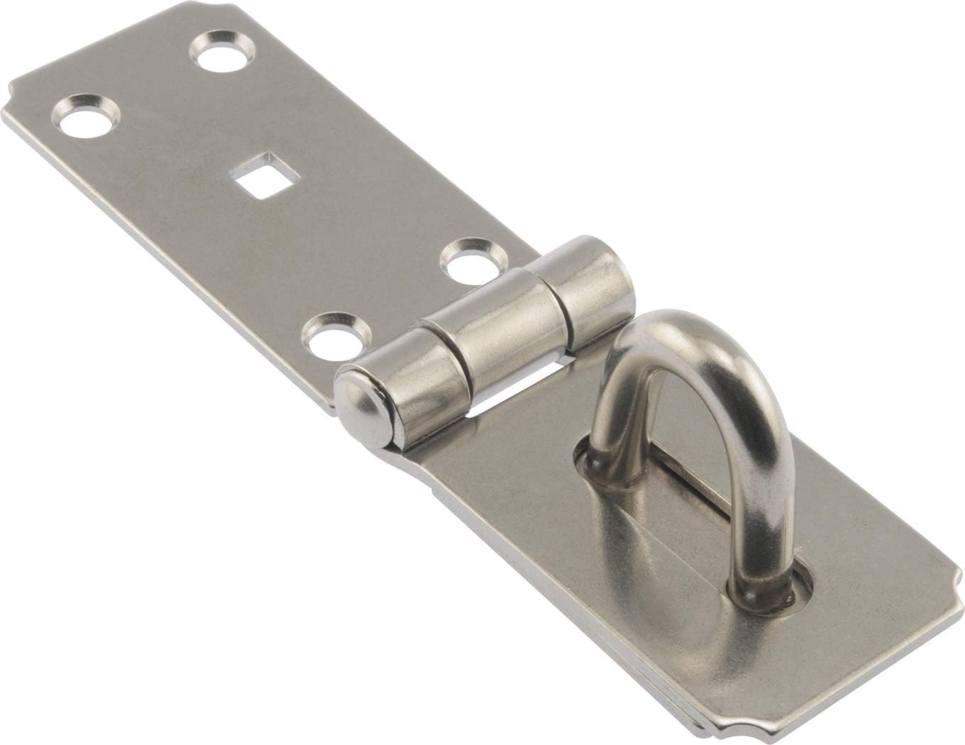 Hillman Hardware Essentials Heavy Duty Fixed Staple Hasp Stainless Steel 7-1/4 Inch " 853366